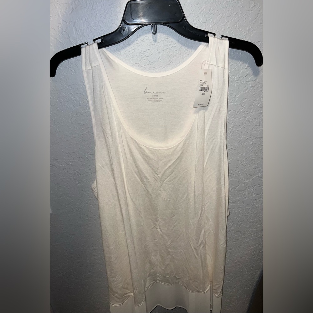 Lane Bryant cream/off white top
